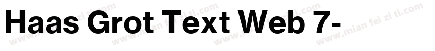 Haas Grot Text Web 7字体转换